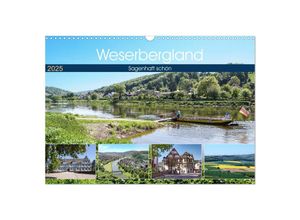 9783435308439 - Weserbergland - sagenhaft schön (Wandkalender 2025 DIN A3 quer) CALVENDO Monatskalender