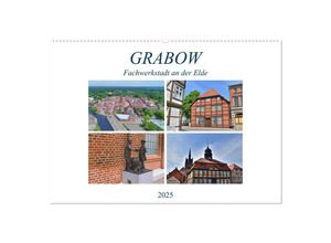 9783435310340 - Grabow - Fachwerkstadt an der Elde (Wandkalender 2025 DIN A2 quer) CALVENDO Monatskalender