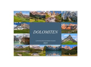 9783435310449 - Dolomiten Alpenparadies im Norden Italiens (Wandkalender 2025 DIN A2 quer) CALVENDO Monatskalender