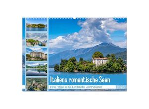 9783435310616 - Italiens romantische Seen (Wandkalender 2025 DIN A2 quer) CALVENDO Monatskalender