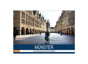 9783435314713 - Münster - die liebenswerte Fahrradstadt (Wandkalender 2025 DIN A2 quer) CALVENDO Monatskalender