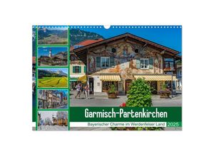 9783435316182 - Garmisch-Partenkirchen - Bayerischer Charme im Werdenfelser Land (Wandkalender 2025 DIN A3 quer) CALVENDO Monatskalender