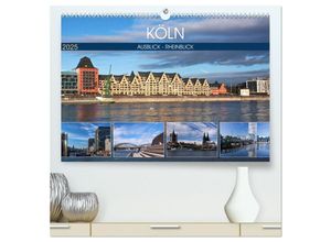 9783435319183 - KÖLN AUSBLICK - RHEINBLICK (hochwertiger Premium Wandkalender 2025 DIN A2 quer) Kunstdruck in Hochglanz