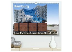 9783435319640 - Hamburg HafenCity Kontorhausviertel und Speicherstadt (hochwertiger Premium Wandkalender 2025 DIN A2 quer) Kunstdruck in Hochglanz