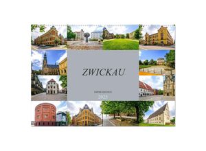 9783435320943 - Zwickau Impressionen (Wandkalender 2025 DIN A2 quer) CALVENDO Monatskalender