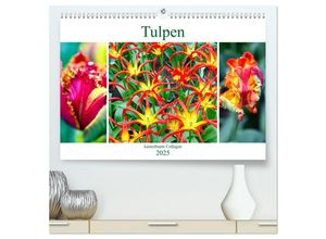 9783435321735 - Tulpen - kunterbunte Collagen (hochwertiger Premium Wandkalender 2025 DIN A2 quer) Kunstdruck in Hochglanz