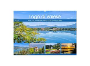 9783435325993 - Lago di Varese - Eine der schönsten Seenlandschaften Italiens (Wandkalender 2025 DIN A2 quer) CALVENDO Monatskalender