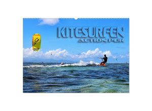 9783435326174 - Kitesurfen - Action pur (Wandkalender 2025 DIN A2 quer) CALVENDO Monatskalender