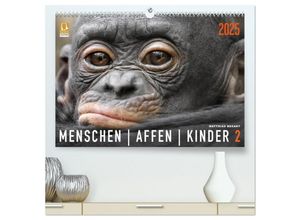 9783435327768 - MENSCHENAFFENKINDER 2 (hochwertiger Premium Wandkalender 2025 DIN A2 quer) Kunstdruck in Hochglanz