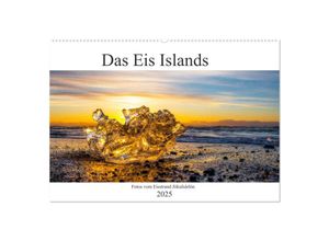 9783435328994 - Das Eis Islands (Wandkalender 2025 DIN A2 quer) CALVENDO Monatskalender