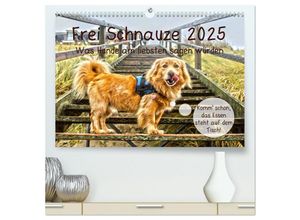 9783435329243 - Frei Schnauze 2025 Was Hunde am liebsten sagen würden (hochwertiger Premium Wandkalender 2025 DIN A2 quer) Kunstdruck in Hochglanz