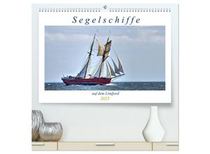 9783435330287 - Segelschiffe auf dem Limfjord (hochwertiger Premium Wandkalender 2025 DIN A2 quer) Kunstdruck in Hochglanz