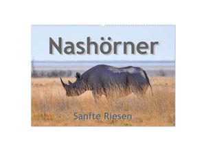 9783435331178 - Nashörner - Sanfte Riesen (Wandkalender 2025 DIN A2 quer) CALVENDO Monatskalender