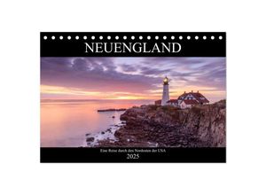 9783435338436 - NEUENGLAND - Eine Reise durch den Nordosten der USA (Tischkalender 2025 DIN A5 quer) CALVENDO Monatskalender