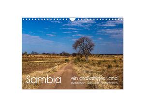 9783435338948 - Sambia - ein großartiges Land (Wandkalender 2025 DIN A4 quer) CALVENDO Monatskalender