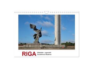 9783435343515 - Riga - Mittelalter Jugendstil Sozialismus und Moderne (Wandkalender 2025 DIN A4 quer) CALVENDO Monatskalender