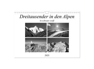 9783435343676 - Dreitausender in den Alpen (Wandkalender 2025 DIN A4 quer) CALVENDO Monatskalender