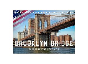 9783435353569 - Brooklyn Bridge - Brücke in eine neue Welt (Tischkalender 2025 DIN A5 quer) CALVENDO Monatskalender