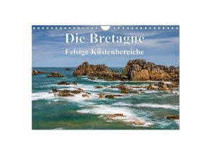 9783435353866 - Die Bretagne - Felsige Küstenbereiche (Wandkalender 2025 DIN A4 quer) CALVENDO Monatskalender