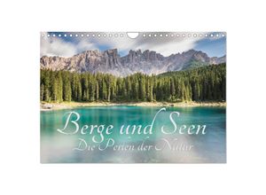 9783435361687 - Berge und Seen - Die Perlen der Natur (Wandkalender 2025 DIN A4 quer) CALVENDO Monatskalender