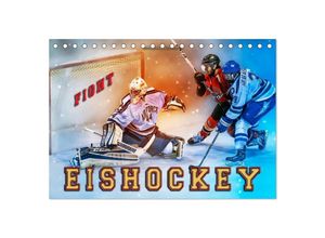 9783435366491 - Eishockey - Fight (Tischkalender 2025 DIN A5 quer) CALVENDO Monatskalender