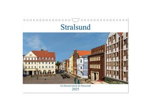 9783435371372 - Ein Bummel durch die Hansestadt Stralsund (Wandkalender 2025 DIN A4 quer) CALVENDO Monatskalender