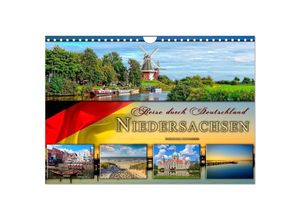 9783435373543 - Reise durch Deutschland - Niedersachsen (Wandkalender 2025 DIN A4 quer) CALVENDO Monatskalender