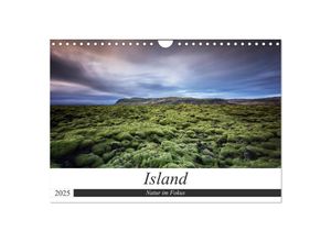 9783435373604 - Island - Natur im Fokus (Wandkalender 2025 DIN A4 quer) CALVENDO Monatskalender