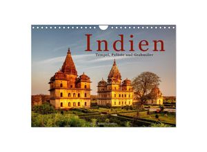 9783435373994 - Indien Tempel Paläste und Grabmäler (Wandkalender 2025 DIN A4 quer) CALVENDO Monatskalender