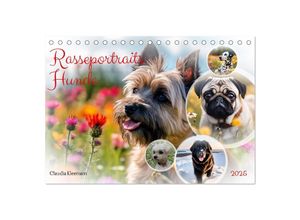 9783435379804 - Rasseportraits - Hunde (Tischkalender 2025 DIN A5 quer) CALVENDO Monatskalender