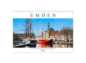 9783435381036 - EMDEN Seehafenstadt in Ostfriesland (Wandkalender 2025 DIN A4 quer) CALVENDO Monatskalender