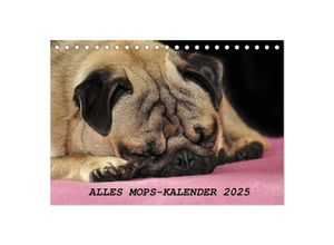 9783435381869 - Alles Mops-Kalender 2025 (Tischkalender 2025 DIN A5 quer) CALVENDO Monatskalender