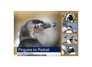 9783435382392 - Pinguine im Portrait - Frackträger in Südafrika (Tischkalender 2025 DIN A5 quer) CALVENDO Monatskalender