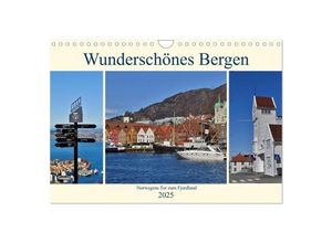 9783435383498 - Wunderschönes Bergen Norwegens Tor zum Fjordland (Wandkalender 2025 DIN A4 quer) CALVENDO Monatskalender