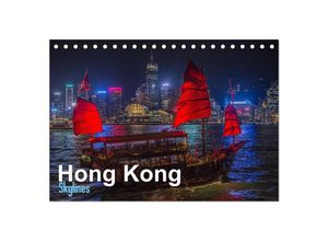 9783435385874 - Hong Kong - Skylines (Tischkalender 2025 DIN A5 quer) CALVENDO Monatskalender