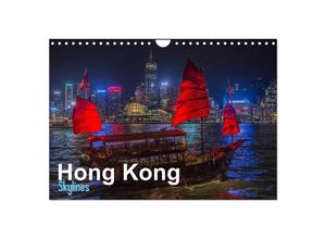 9783435387557 - Hong Kong - Skylines (Wandkalender 2025 DIN A4 quer) CALVENDO Monatskalender