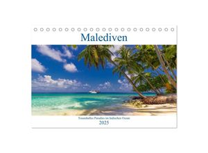 9783435389506 - Malediven - Traumhaftes Paradies im Indischen Ozean (Tischkalender 2025 DIN A5 quer) CALVENDO Monatskalender