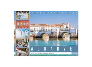 9783435393282 - Algarve - Vom Ende der Welt bis Tavira (Tischkalender 2025 DIN A5 quer) CALVENDO Monatskalender