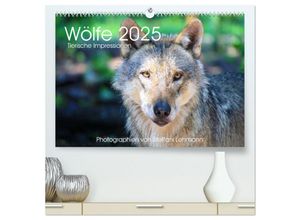 9783435441891 - Wölfe 2025 Tierische Impressionen (hochwertiger Premium Wandkalender 2025 DIN A2 quer) Kunstdruck in Hochglanz