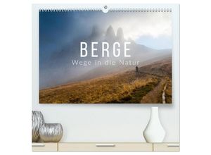 9783435444236 - Berge Wege in die Natur (hochwertiger Premium Wandkalender 2025 DIN A2 quer) Kunstdruck in Hochglanz