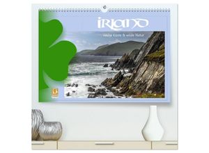 9783435450831 - Irland - Rauhe Küste und Wilde Natur (hochwertiger Premium Wandkalender 2025 DIN A2 quer) Kunstdruck in Hochglanz