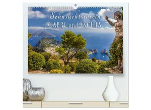 9783435452927 - Sehnsuchtsinseln Capri und Ischia (hochwertiger Premium Wandkalender 2025 DIN A2 quer) Kunstdruck in Hochglanz