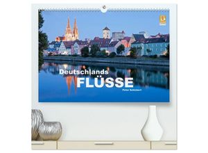 9783435453641 - Deutschlands Flüsse (hochwertiger Premium Wandkalender 2025 DIN A2 quer) Kunstdruck in Hochglanz