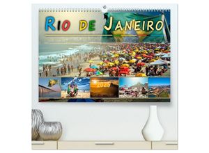 9783435454891 - Rio de Janeiro Stadt des Sonnenscheins (hochwertiger Premium Wandkalender 2025 DIN A2 quer) Kunstdruck in Hochglanz