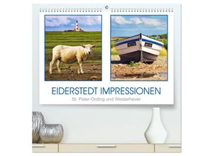 9783435455546 - Eiderstedt Impressionen (hochwertiger Premium Wandkalender 2025 DIN A2 quer) Kunstdruck in Hochglanz