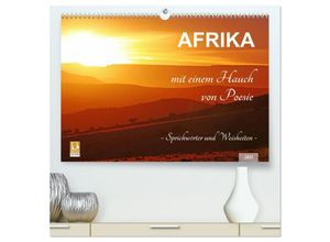 9783435456673 - AFRIKA mit einem Hauch von Poesie (hochwertiger Premium Wandkalender 2025 DIN A2 quer) Kunstdruck in Hochglanz