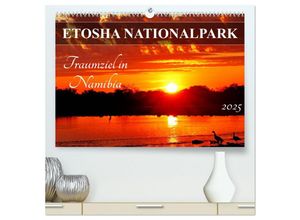 9783435457731 - ETOSHA NATIONALPARK Traumziel in Namibia (hochwertiger Premium Wandkalender 2025 DIN A2 quer) Kunstdruck in Hochglanz