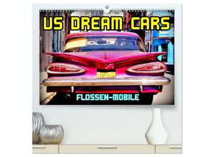 9783435460717 - US DREAM CARS - Flossen-Mobile (hochwertiger Premium Wandkalender 2025 DIN A2 quer) Kunstdruck in Hochglanz