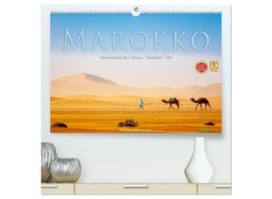 9783435468461 - Marokko Marrakesch Atlas Sahara Fès (hochwertiger Premium Wandkalender 2025 DIN A2 quer) Kunstdruck in Hochglanz