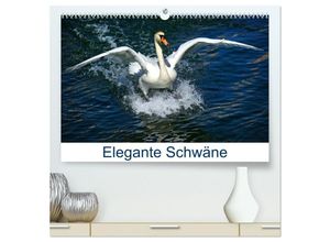 9783435470020 - Elegante Schwäne (hochwertiger Premium Wandkalender 2025 DIN A2 quer) Kunstdruck in Hochglanz